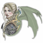 Sticker Imaginaire du dragon d'Elf Warrior (Devant)