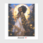 Sticker Imaginaire femme Art Africain Américain (Feuille)