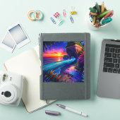 Sticker Imaginaire Tropical Beach Four (Couverture iPad)