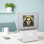 Sticker Imaginaire Wood Witch 2 (Ordinateur portable sur le bureau)