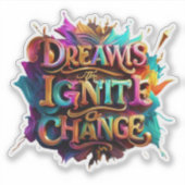 Sticker "Imagination vibrante" (Devant)