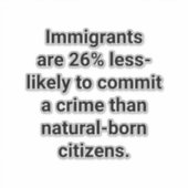 Sticker Immigrants Commit Less Crimes Hankamer Artjunkhaus (Devant)