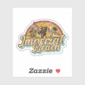 Sticker Imperial Beach, Californie (Feuille)