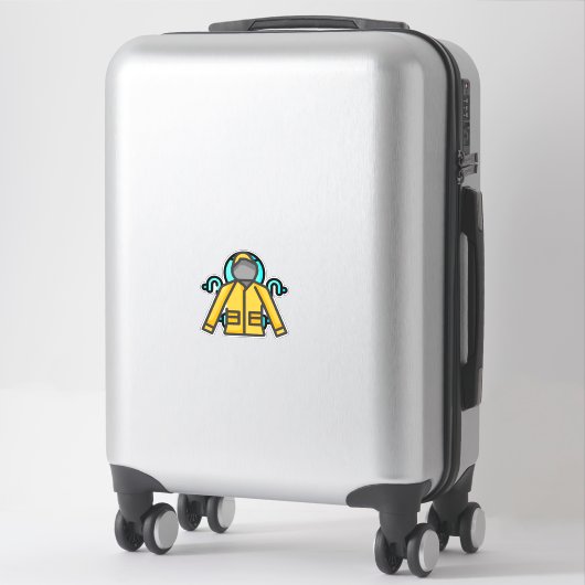 Sticker imperméable (Sur valise)