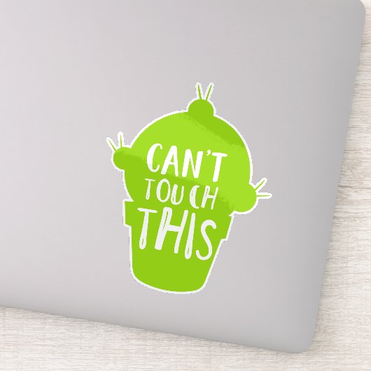 Sticker Impossible de toucher ceci, Cactus, Cactus, Cactus (Détail)