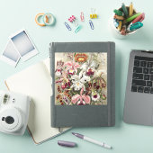 Sticker Impression botanique vintage d'orchidée par Ernst  (Couverture iPad)