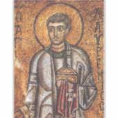 Sticker Impression d'art mosaique orthodoxe Saint Laurent (Devant)
