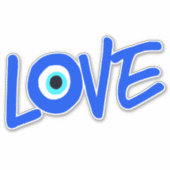 Sticker Impression graphique Grecque Aimer Les Yeux (Devant)