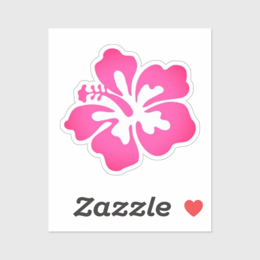 Sticker Impression hawaïenne (Feuille)
