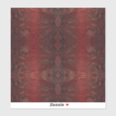 Sticker Impression Python rouge et noir (Feuille)