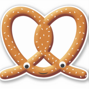 Sticker Imprimantes de dessin Cute Pretzel