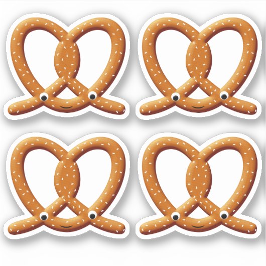 Sticker Imprimantes de dessin Cute Pretzel (Devant)