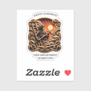 Sticker Incendies Insigne Des Héros De Tous Les Jours