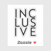 Sticker Inclusif aux trans (Feuille)