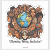 Sticker "Inclusion par l'art" (Feuille)