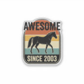 Sticker Incroyable depuis 2003 Conception d'anniversaire d (Devant)