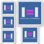 Sticker Indétectable es igual a Intransmisible VIH (Devant)