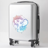 Sticker Indian Elephant Face (Sur valise)