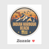 Sticker Indian Harbour Beach, Floride (Feuille)