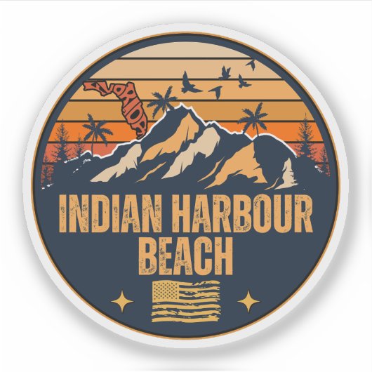 Sticker Indian Harbour Beach, Floride (Devant)