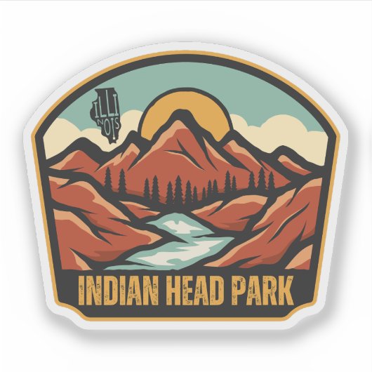 Sticker Indian Head Park, Illinois (Devant)