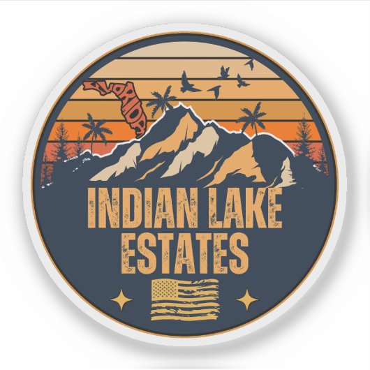Sticker Indian Lake Estates, Floride (Devant)