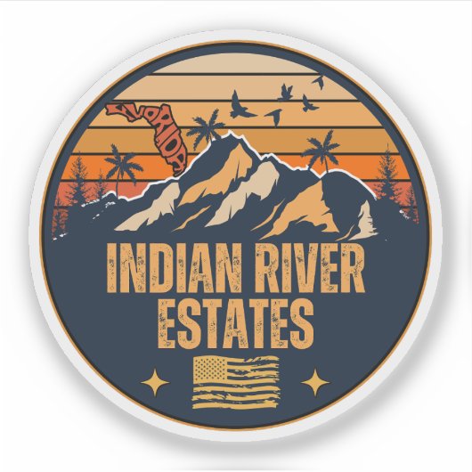 Sticker Indian River Estates, Floride (Devant)