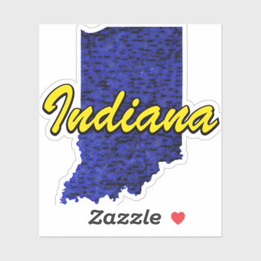 Sticker Indiana (Feuille)