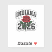 Sticker INDIANA rose 2026 (Feuille)