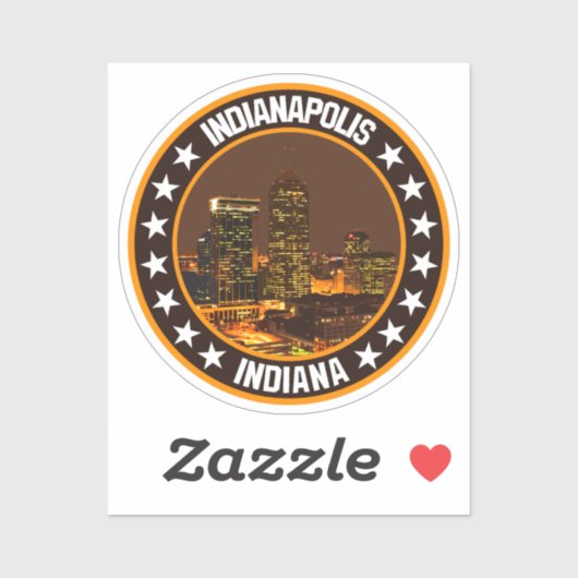 Sticker Indianapolis (Feuille)