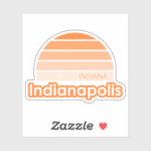 Sticker Indianapolis Indiana (Feuille)