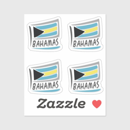 Sticker Indicateur Bahamas Pride X (Feuille)
