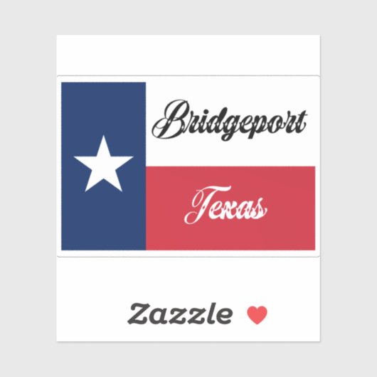 Sticker Indicateur Bridgeport TX (Feuille)