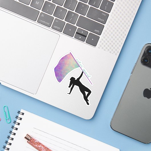 Sticker Indicateur Color Guard 1 (Ordinateur portable avec iPhone)