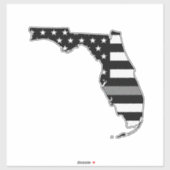 Sticker Indicateur de ligne gris mince Floride (Feuille)