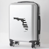 Sticker Indicateur de ligne gris mince Floride (Sur valise)