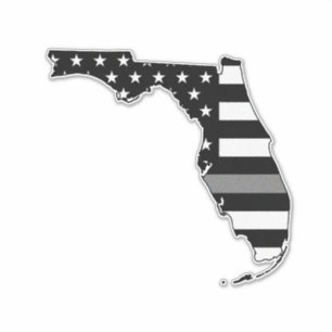 Sticker Indicateur de ligne gris mince Floride