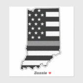 Sticker Indicateur de ligne gris mince Indiana (Feuille)