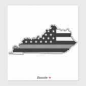 Sticker Indicateur de ligne gris mince Kentucky (Feuille)