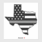 Sticker Indicateur de ligne gris mince Texas (Feuille)