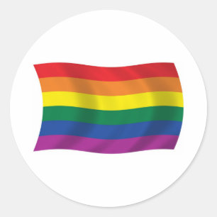 Sticker indicateur de mouvement gay pride