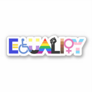 Sticker Indicateur d'égalité inclusive
