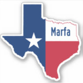 Sticker Indicateur Marfa TX (Devant)