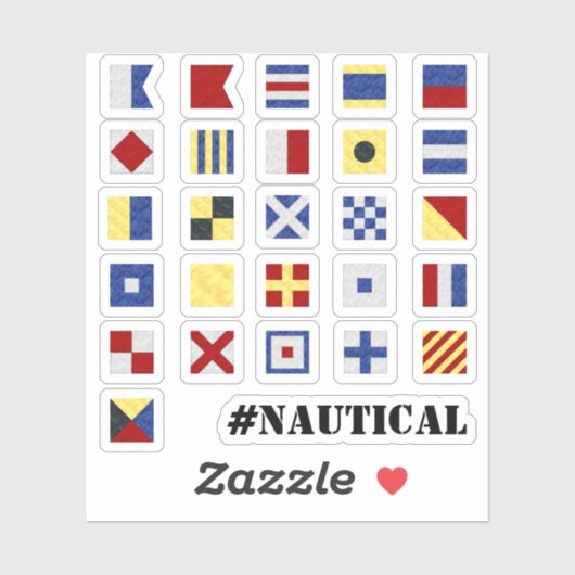 Sticker Indicateur maritime et texte 🚩 Nautique (Feuille)