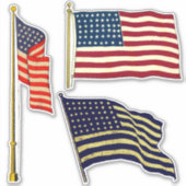 Sticker Indicateurs vintages américains (Devant)