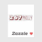 Sticker Indicatif régional 267 - Philly (Feuille)