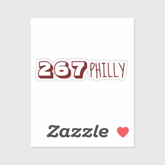 Sticker Indicatif régional 267 - Philly (Feuille)