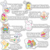 Sticker Indices de chasse aux oeufs de Pâques | Vacances (Devant)