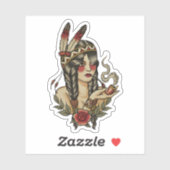 Sticker Indienne (Feuille)