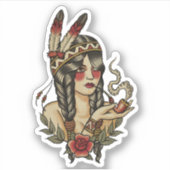 Sticker Indienne (Devant)